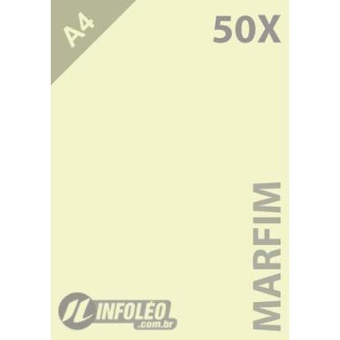 Imagem de 50 Folhas Papel Color Plus Marfim (Creme) A4 180g