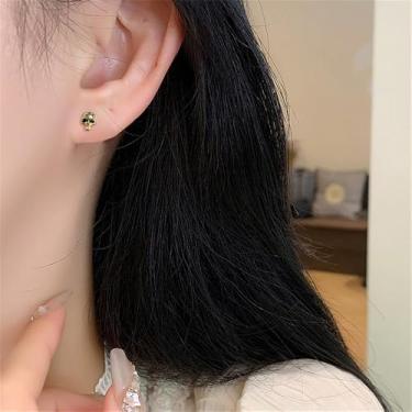 Imagem de Brincos pequenos de crânio de 16 g para homens e mulheres, cartilagem, tragus, parafuso nas costas, punk, gótico, vintage, hipoalergênico, strainelss, aço, pequenos piercings, joias para festa de