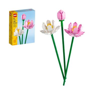 Imagem de Brinquedo de construção LEGO Lotus Flowers 40647 para crianças de 8 anos ou mais