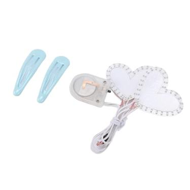 Imagem de ZJchao Adesivos de Luz Facial LED Com Clipes de Cabelo Alimentados por Bateria Luminosa Decoração de Maquiagem Facial para Festa Bar Clube