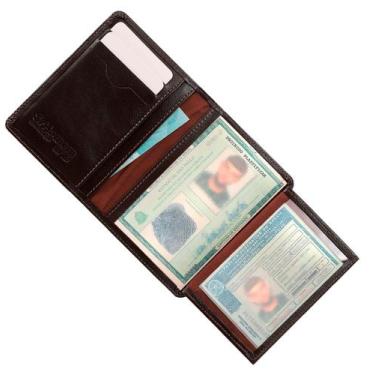 Imagem de Carteira Masculina Couro Legítimo Antifurto 620 SrHomem - FORA DE LINH