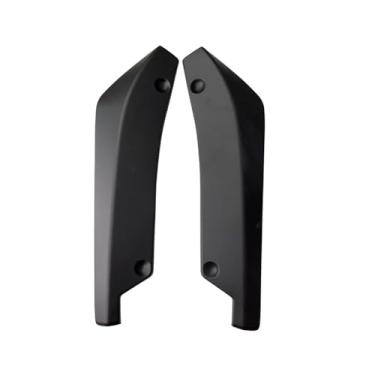 Imagem de idain 2 peças de lábio de spoiler para proteção do para-choque traseiro, kit de spoiler difusor difusor de para-choque traseiro antiarranhões universal (preto fosco)