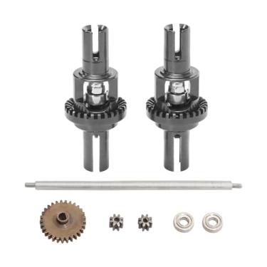 Imagem de Almencla Conjunto diferencial para carro RC 1:28, acessório para carro RC, peças de reposição para veículo/caminhão de controle remoto para Wltoys K989 284010, Cinza