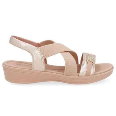 Imagem de Sandália Feminina Couro Ouro Light Usaflex UD04007-Feminino