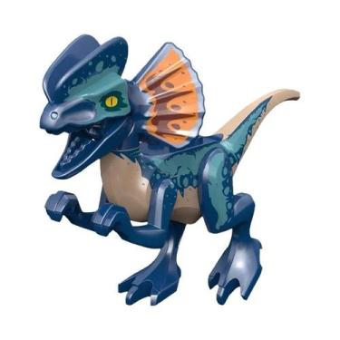 Imagem de Blocos De Montar De Dinossauros Jurássicos: Velociraptor, Triceratops,