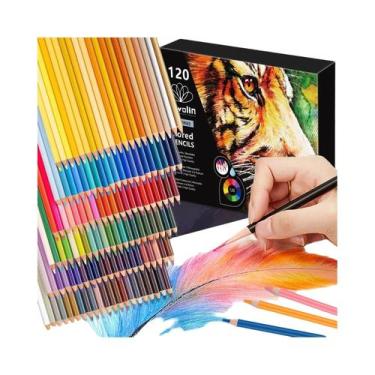 Imagem de Conjunto De 72/120 Lápis De Cor Vibrantes Premium Com Núcleo Macio Par