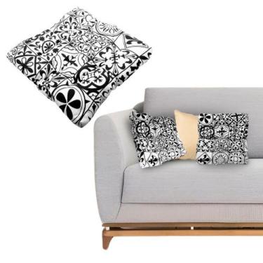 Imagem de Kit 4 Assento Para Cadeira Futon 40x40cm Cores Variadas Estampadas - C