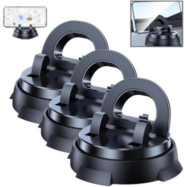 Imagem de Redreeer Car Phone Holder Mount, Dashboard, Center Console, 360-Degree Rotatable Mobile Holder with Non-Slip Base, Strong Adsorption Car Holder, No Installation Required, Suitable for All Models(3pcs)