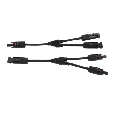 Imagem de KIMISS Conector Solar Y Branch 1000V 50A IP67 Adaptador à Prova d'água para Painel Solar Externo - Divisor Paralelo Confiável para Cabos 10AWG a 14AWG (#13)