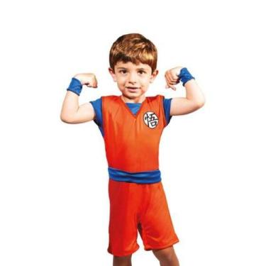 Imagem de Fantasia Infantil Premium Dragon Ball Goku Roupa Original - NOVABRINK,