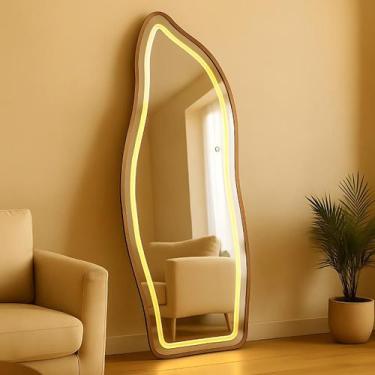 Imagem de Espelho Orgânico 170x70 com LED Jateado Touch Bivolt 3 Cores  Corpo In