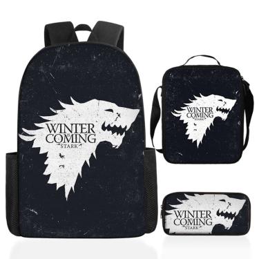 Imagem de Conjunto de mochilas Games Thrones Houses Starks of Winterfells