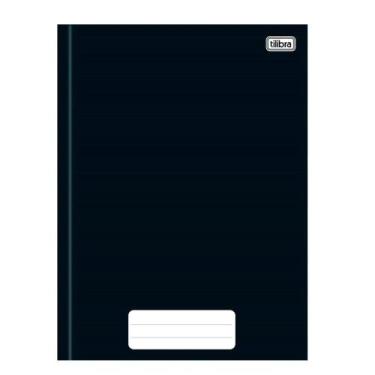 Imagem de Caderno Costurado Tilibra Universitário Capa Dura Pepper Preto 80 Folh