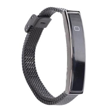 Imagem de GOWENIC Pulseira Inteligente, Pulseira Esportiva de Aço, Rastreadores de Atividades e Fitness Com Lembrete de Chamadas Recebidas e Contador de Passos para Natação e Mergulho (Preto)