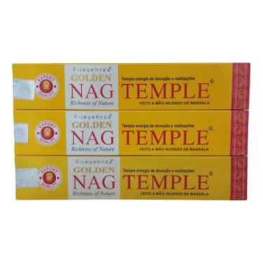Imagem de Incenso Massala Vijayshree Golden Nag Templo - 3 Caixinhas
