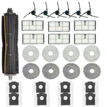 Imagem de Peças de reposição para Dreame X40 Ultra Complete L40 Ultra X40 Master MOVA P10 Pro Ultra Mop Pads X8; Filtro HEPA X6; Escova Principal Tri-Cut X1; Escovas Laterais X6 Acessórios