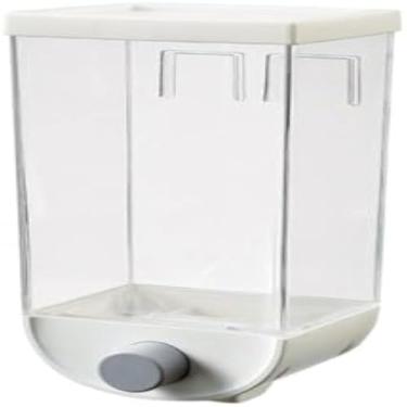 Imagem de Organizador de armazenamento grande, recipiente de cozinha com tampa e design, funcional.