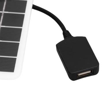 Imagem de RiToEasysports Painel Solar USB, Painéis de Energia do Carregador Solar USB de 5 W Com Silício Monocristalino de Alta Eficiência para Carregamento de Telefone Em Viagens de Acampamento Ao Ar (WHITE)