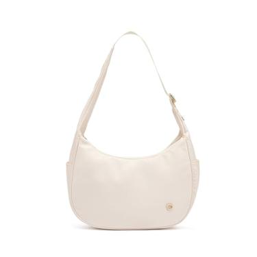 Imagem de Bolsa de ombro feminina Hobo de nylon bolsas de ombro para mulheres, bolsa quadriculada, bolsa crescente feminina, Damasco, Clássico