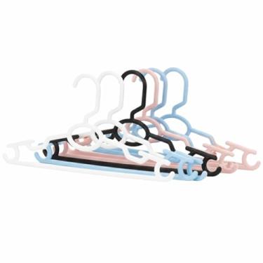 Imagem de Kit Cabides Infantil Plástico Reforçado Cruzeta Roupa Colorido (ALEATORIA, 40 UNIDADES)