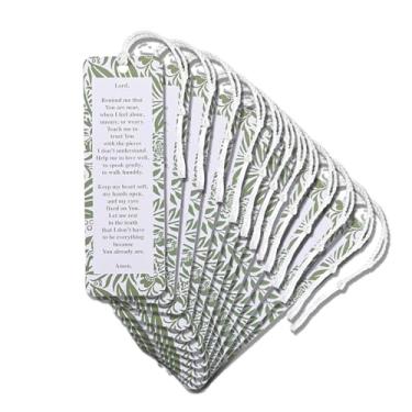 Imagem de Dicksons Marcador de livro com borla cristã inspiradora para livros, estudo da Bíblia, diários 5 x 15 cm, cartolina Lord Remind Me You are Near, pacote com 12