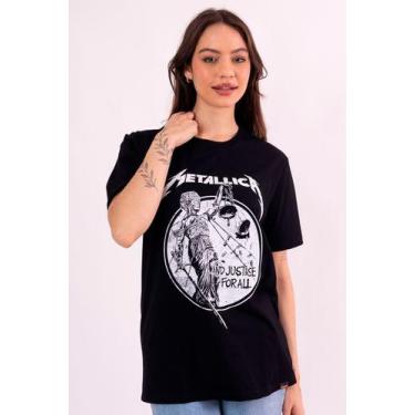 Imagem de Camiseta Metallica And Justice For All - Piticas, P, Preto, Unissex