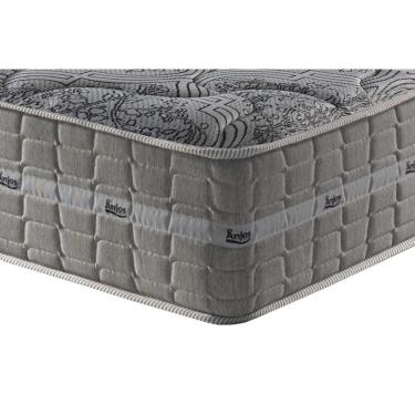 Imagem de Conjunto Box Baú Casal: Colchão Molas Anjos Royal + Base Crc Suede Gray(138x188)