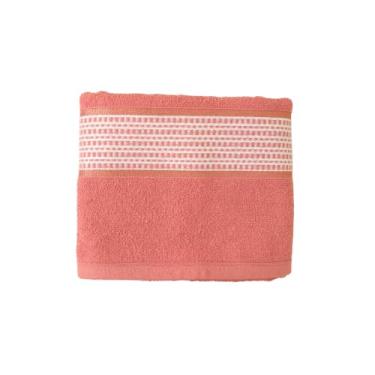Imagem de Toalha de Banho Avulsa Urbane 100% Algodão – 1,45m x 75cm – Gramatura 360g/m² Felpuda e Macia – Alta Absorção e Secagem Rápida (06, Coral)