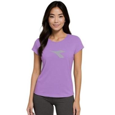 Imagem de Camiseta Diadora Big Logo Feminina - Lilás G-Feminino