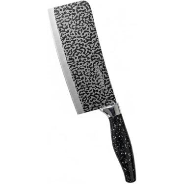 Imagem de Cutelo Sultan Inox 30cm | Faca Cutelo Profissional Aço Inoxidável para Carnes, Ossos e Cozinha, Faca de Corte Preciso