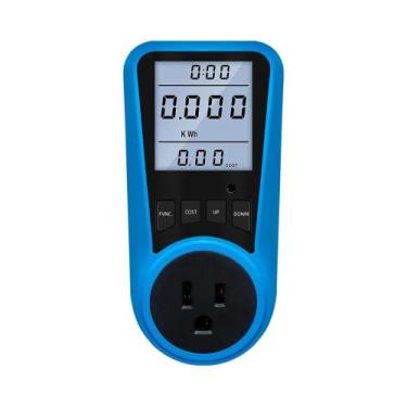 Imagem de Medidor Digital De Consumo De Energia Elétrica 220V 110V AC Com Plugue