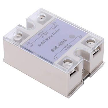Imagem de Garosa Módulo de Relé de Estado Sólido 40A 480VDC Com Isolamento Óptico para Automação Industrial, Controle DC SSR Com Saída Tiristor e Dissipação de Calor (40DA)