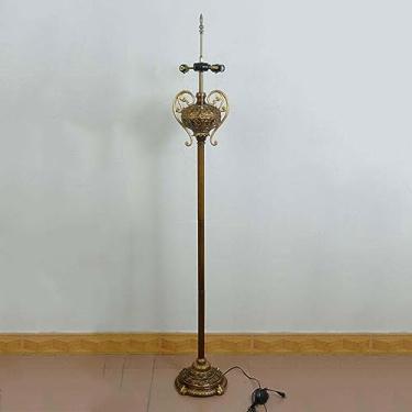 Imagem de Base para luminária de chão Tiffany (somente a base), para cúpula de vitral de 20 polegadas (50,8 cm) de altura, base de resina com acabamento em bronze, base de reposição para luminária de