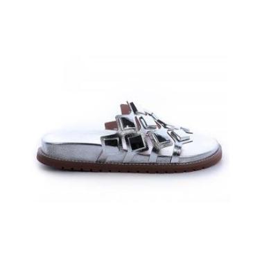 Imagem de Flat Metalizada Carol Prata-Feminino