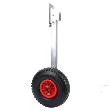 Imagem de Jiawu Rodas de Lançamento de Barco, Capacidade de Carga de 600 Lb, Posições de Travamento de 60° e 90°, Carrinho de Lançamento de Aço Inoxidável, Roda de Popa para Barcos Infláveis