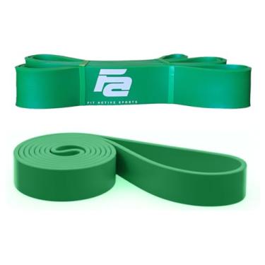 Imagem de Pulseiras de exercícios para casa, academia, alongamento, treinamento de força, levantamento de peso – uso interno e externo, Green - 50 to 130 Pounds (1.75" * 4.5mm)