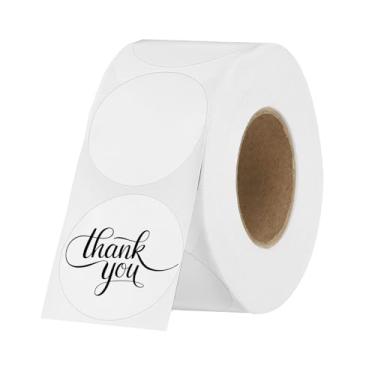 Imagem de PATIKIL 800 peças de etiquetas térmicas redondas, adesivos coloridos em círculo de 4 cm, etiquetas autoadesivas para impressão térmica, escritório, decoração de casa, diário, lista de tarefas, caderno