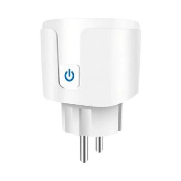 Imagem de Plugue Inteligente Tuya WiFi 16A 20A Soquete EU Monitoramento De Energ