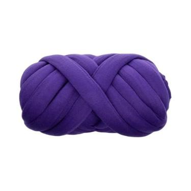 Imagem de Fio Grosso Super Bulky De 250g Para Tricô Manual, Crochê, Algodão Maci