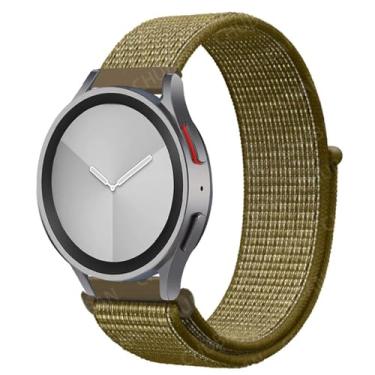 Imagem de FUKUZL Pulseira esportiva de nylon para Samsung Galaxy Watch 6/5/pro/4/Classic/Active 2 de 43-47-44 mm 20 mm/22 mm para Huawei Gt 4/2/e/3 (48 Camel, 20 mm), 20mm, Ágata