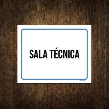 Imagem de Placa Ambiente Sinalização Setor Sala Técnica 36X46 - Sinalizo