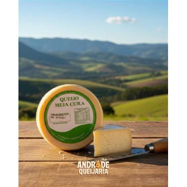 Imagem de Queijo Minas Meia Cura Laticínio Muquém Peça 530g Tradicional