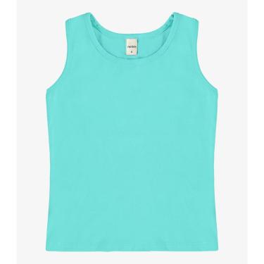 Imagem de Regata Básica Infantil Feminina Rovitex Kids Azul-Feminino