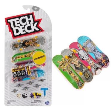 Imagem de Kit Skate De Dedo Teck Deck Finesse Com 4 Sunny 002891 - Tech Deck