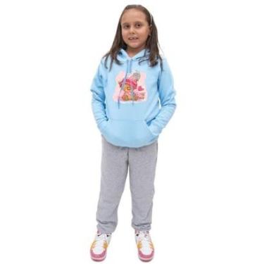 Imagem de Conjunto Infantil Moletom Flanelado Estampa Ursinho Menina-Feminino