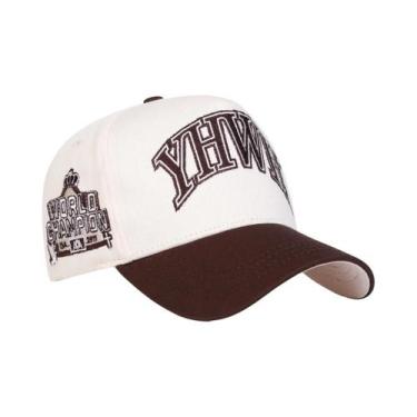 Imagem de Boné De Beisebol Unissex Ajustável Com Bordado De Letras YHWH, Chapéu 