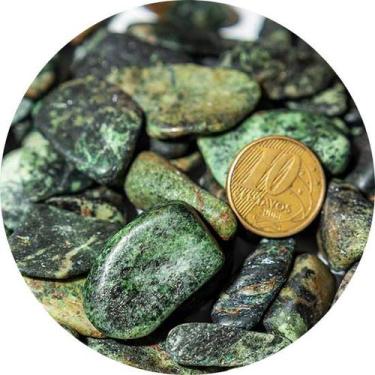 Imagem de 200grs Cascalho Polido Malaquita 15mm Na Matriz de Garimpo - Cristaisd