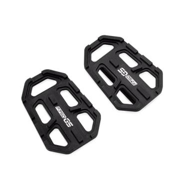 Imagem de Anti-derrapante Pedais largos para descanso de pés, para f750gs f750 gs 2013 2014 2015 2016 2017 2018 2019(Preto)