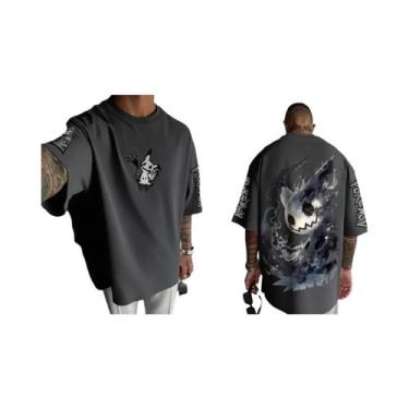 Imagem de Camiseta Anime Pokémon Mimikyu plus Size Para Homens E Mulheres Casual