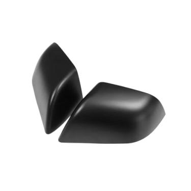 Imagem de Compatível com tesla 2021-2025 modelo 3 highlander espelho retrovisor capa de substituição tampas retrovisores substituir parte preto fosco